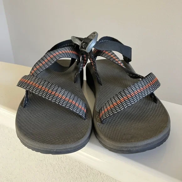 Men’s Black and Orange Z/Cloud Chacos - Picture 1 of 5